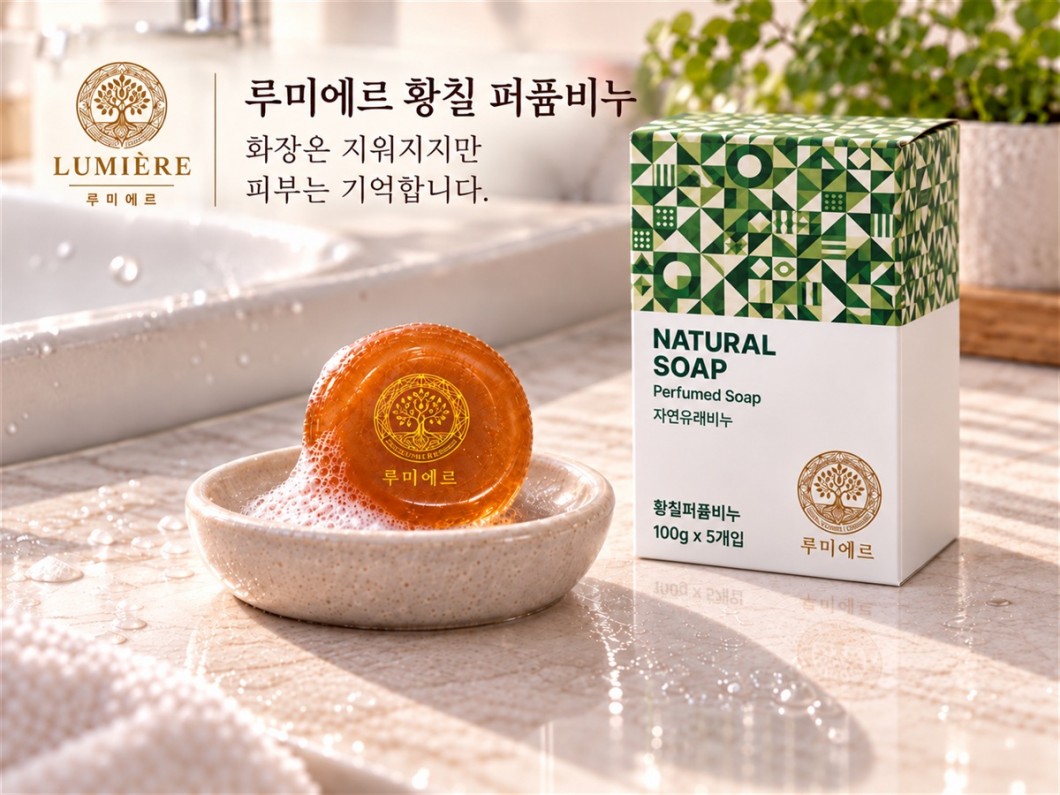 황칠 퍼품비누 SET 5개 500g